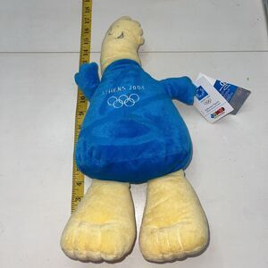 Plush Athens Olympic Games Official Mascot 2004 Blue Soft 17” Doll Toy NWT Mm15